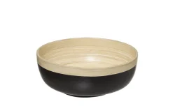 Insalatiera in bamboo base nera Ø20 cm