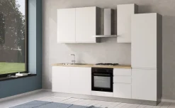 Iris cucina 285 cm colore bianco opaco