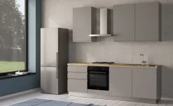 Iris cucina 240 cm colore grigio chiaro