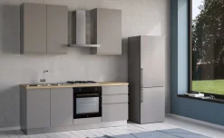 Iris cucina 210 cm colore grigio chiaro