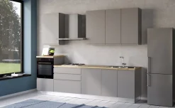 Iris cucina 300 cm colore grigio chiaro