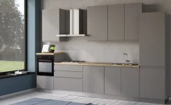 Iris cucina 360 cm colore grigio chiaro