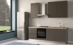Iris cucina 240 cm colore grigio scuro