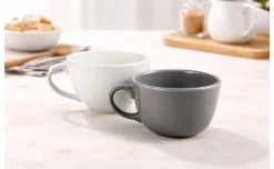 Jumbo tazza tinta unita in ceramica colori assoriti