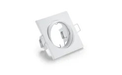 Jura faretto da incasso quadrato orientabile bianco 8x8 cm attacco GU10
