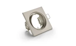 Jura faretto da incasso quadrato orientabile acciaio 8x8 cm attacco GU10