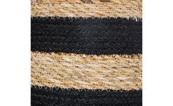 Juta cestino naturale e nero h21,5 cm