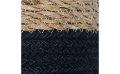 Juta cestino naturale e nero h21,5 cm