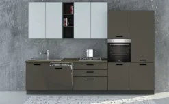 Karma cucina 330 cm colore lavagna e grigio cenere