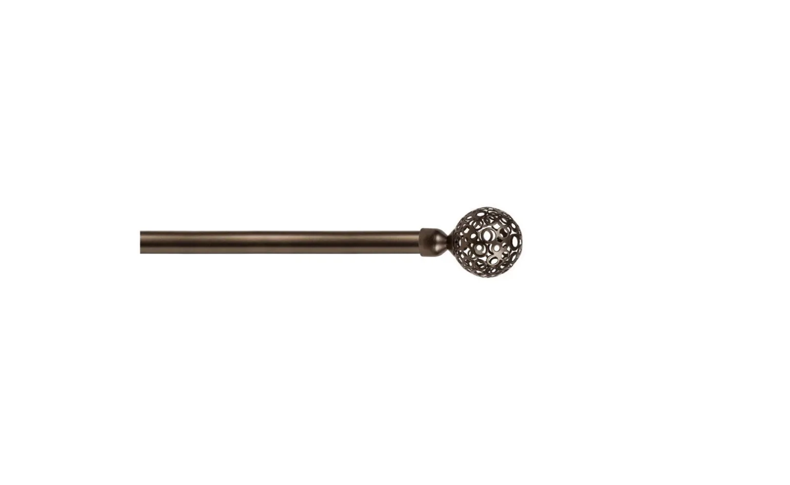Kit bastone per tende ferro bocciolo fiore Ø20/17 cm 120-210 bronzo