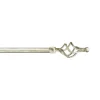 Kit bastone per tende ferro ciocirola Ø20/17 cm 120-210 avorio oro