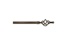 Kit bastone per tende ferro ciocirola Ø20/17 cm 120-210 bronzo