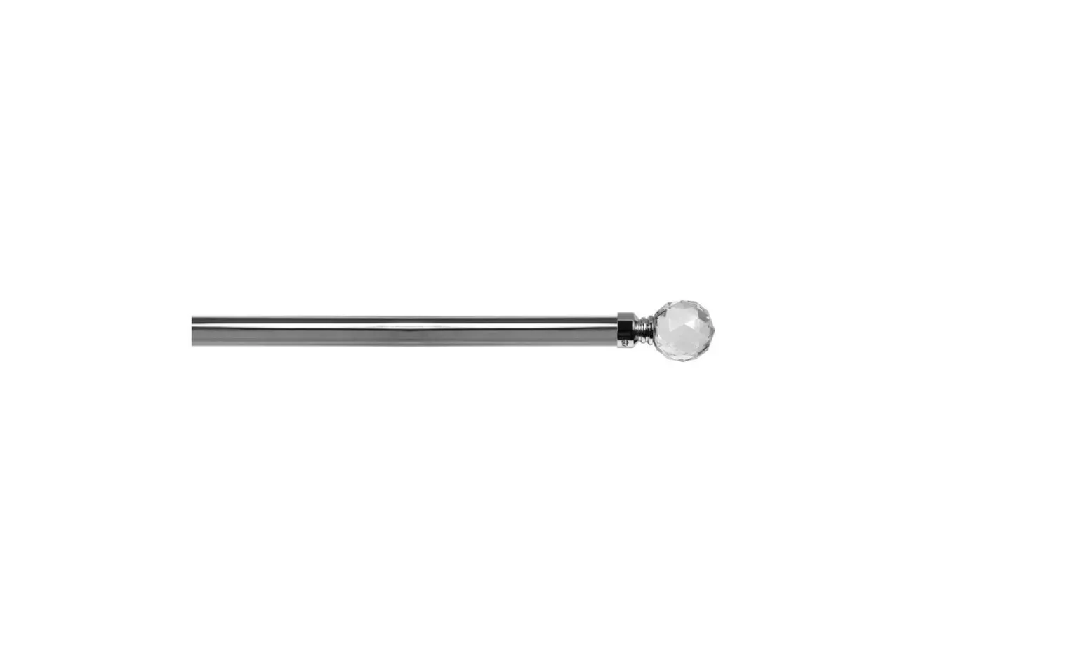 Kit bastone per tende ferro luce cromo Ø20-17 cm 120-210