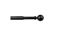 Kit bastone per tende ferro palla nero Ø9-12 cm 70-120