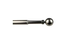 Kit bastone per tende ferro palla nichel Ø9-12 cm 70-120