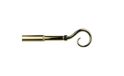 Kit bastone per tende ferro ricciolo oro Ø9-12 cm 70-120