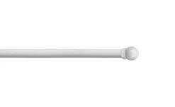 Kit per tende sfera bianco in ferro Ø20-17 mm estensibile 120-210 cm