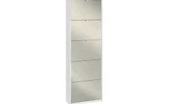 Lady slim scarpiera bianco ossidato 5 ante