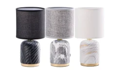 Lampada base ceramica jelis assortita diametro 13 centimetri altezza 25,5 centimetri