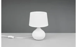 Lampada tavolo martin altezza 29 centimetri portalampada E14 cappuccino