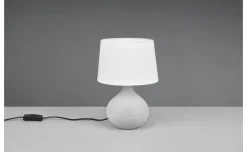 Lampada tavolo martin base ceramica pera smaltata