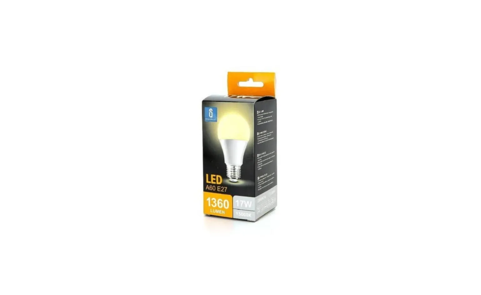 Lampadina led a60 attacco e27 17 watt 3000 kelvin
