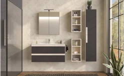 Laura base con lavabo olmo bianco/portland L100 cm