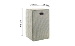 Lavanda cesto portabiancheria grigio 70L