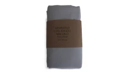 Lenzuolo con angoli in cotone singolo grigio