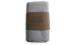 Lenzuolo con angoli in cotone matrimoniale grigio