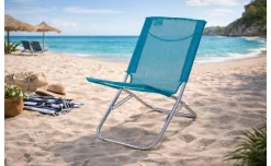Lia sedia da mare bassa blu