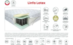 Linfa Latex materasso singolo 80x190cm