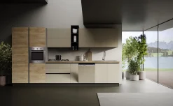 Maila cucina 393 cm colore quercia e argilla