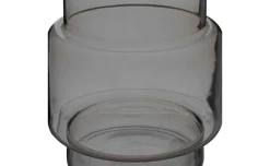 May vaso in vetro grigio H26 cm
