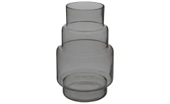 May vaso in vetro grigio H26 cm