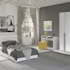 Mia cameretta frassino ghiaccio, letto una piazza e mezza senza contenitore