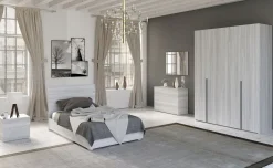 Mia cameretta frassino ghiaccio, letto piazza e mezza senza contenitore