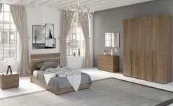 Mia cameretta noce biondo, letto piazza e mezza senza contenitore