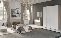Mia cameretta olmo delicato/bianco lucido, letto piazza e mezza senza contenitore