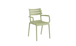 Miami sedia con braccioli verde