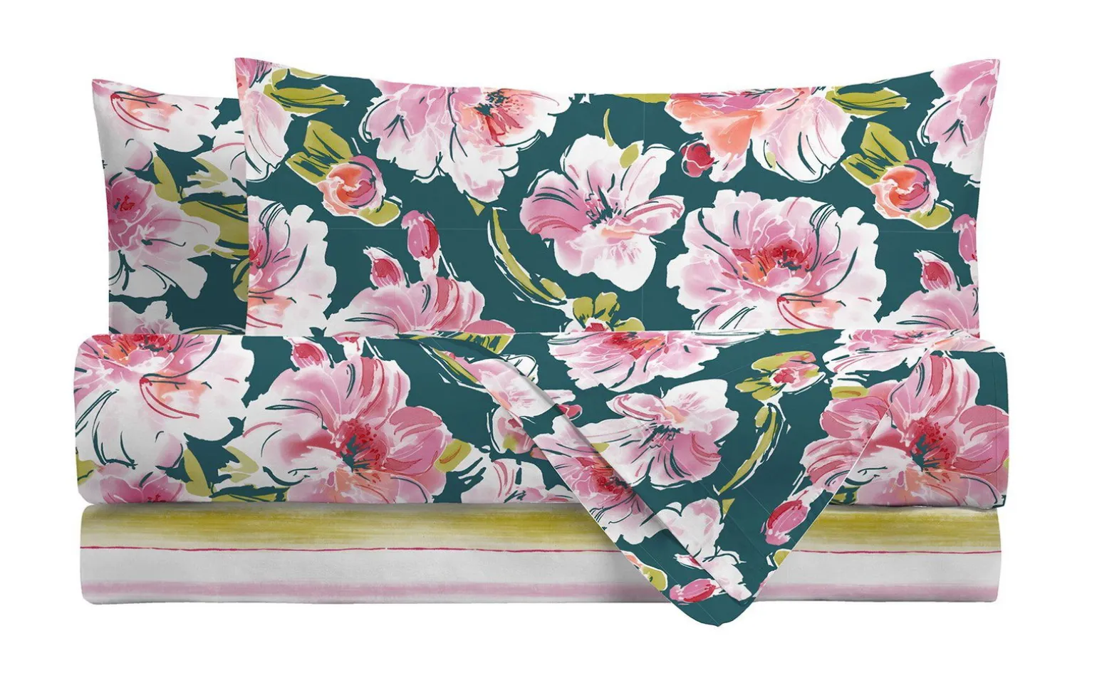 Miami teal completo letto 2 piazze