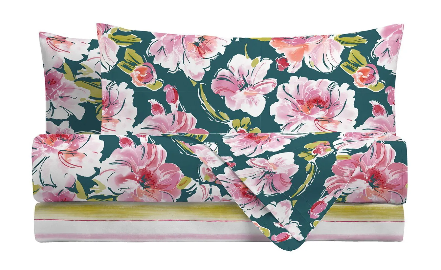 Miami teal completo letto 1 piazza e mezza