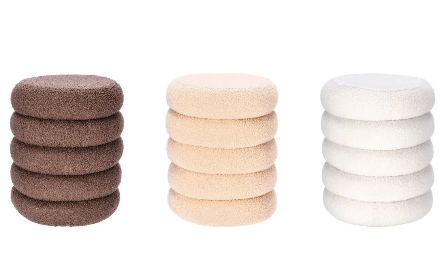 Micah pouf in velluto colori assortiti h44 cm