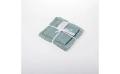 Miguel Set 2 Asciugamani Spugna Acqua 100% Cotone Stone Washed