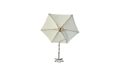 Milos ombrellone tondo a braccio beige