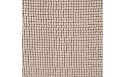 Mini tappeto bagno beige in poliestere 50x80 cm