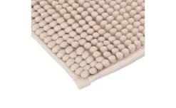 Mini tappeto bagno beige in poliestere 50x80 cm