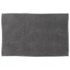 Mini tappeto bagno grigio in poliestere 50x80 cm