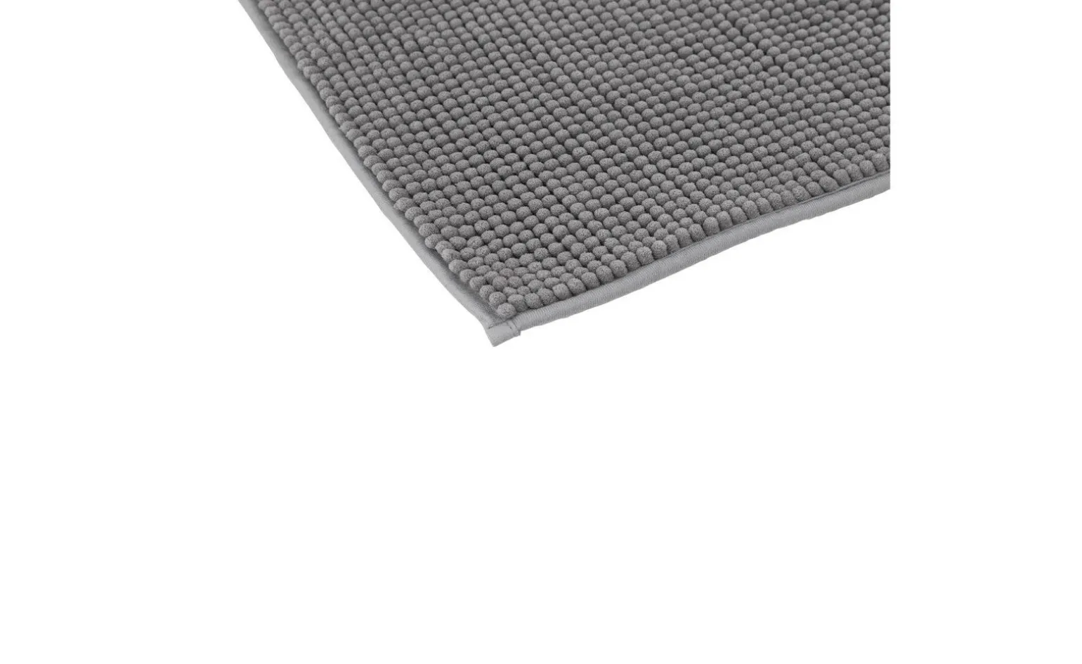 Mini tappeto bagno grigio in poliestere 50x80 cm