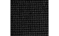 Mini tappeto bagno nero in poliestere 50x80 cm